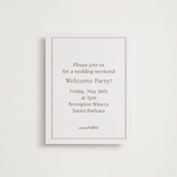 "Perriand" - Letterpress Rehearsal Dinner Cards in Coffee by Megan Davis - Front