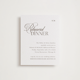 "Sibonie" - Letterpress Rehearsal Dinner Cards in Coffee by Melanie Kosuge - Front