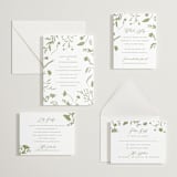 "Untied" - Letterpress Rehearsal Dinner Cards in Olive by Erin Hodges - Invitation Suite