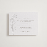 "shiruko" - Letterpress Rehearsal Dinner Cards in Coffee by chocomocacino - Front