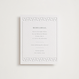 "cerchi" - Letterpress Rehearsal Dinner Cards in Stone by Vera Lim - Front