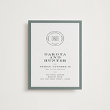 "The Ranch" - Letterpress Rehearsal Dinner Cards in Stone by Jenna Holcomb - Front