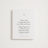 "Lover's Lantern" - Letterpress Rehearsal Dinner Cards in Soft Black by Blustery August - Front