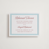 "Charm" - Letterpress Rehearsal Dinner Cards in Rosewood by Kelly Watkins - Front