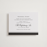 "krytharaki" - Letterpress Rehearsal Dinner Cards in Soft Black by chocomocacino - Front