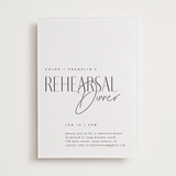 "Layered" - Letterpress Rehearsal Dinner Invitations in Soft Black by Kelly Schmidt - Front
