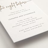 "Lilt" - Letterpress Rehearsal Dinner Invitations in Gravel by Kampai Designs - Detail