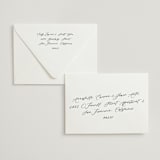 "Jasmine" - Letterpress Rehearsal Dinner Invitations in Ash by Vera Lim - Free Recipient Addressing