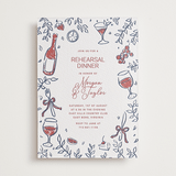 "Romantic night" - Letterpress Rehearsal Dinner Invitations in Aegean by Cass Loh - Front