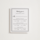 "Eloquence" - Letterpress Multi-Event RSVP Cards in Soft Black by Kimberly FitzSimons - Front