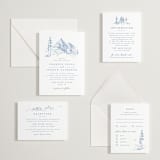 "fresh air" - Letterpress Multi-Event RSVP Cards in Pacific Blue by Anastasia Makarova - Invitation Suite