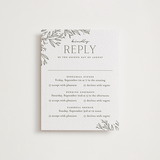 "Beauty of Nature" - Letterpress Multi-Event RSVP Cards in Moss by Oscar and Emma - Karly Depew - Front