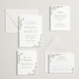 "Beauty of Nature" - Letterpress Multi-Event RSVP Cards in Artichoke by Oscar and Emma - Karly Depew - Invitation Suite