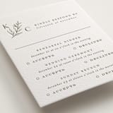 "creme au beurre" - Letterpress Multi-Event RSVP Cards in Moss by chocomocacino - Detail
