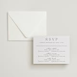 "Classy Type" - Letterpress Multi-Event RSVP Cards in Soft Black by Hooray Creative - Invitation with Envelope