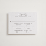 "Mountainview" - Letterpress Multi-Event RSVP Cards in Graphite by Sarah Brown - Front