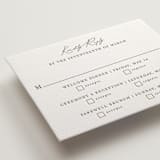 "Mountainview" - Letterpress Multi-Event RSVP Cards in Graphite by Sarah Brown - Detail