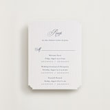 "Empire" - Letterpress Multi-Event RSVP Cards in Blueberry by Jennifer Postorino - Front