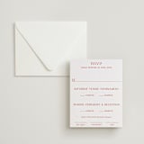 "Racquet" - Letterpress Multi-Event RSVP Cards in Verona Sunset by Megan Davis - Invitation with Envelope