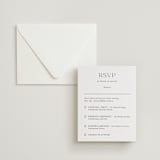 "Mountain Serenity" - Letterpress Multi-Event RSVP Cards in Graphite by Lucrecia Caporale - Invitation with Envelope