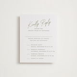 "angeline" - Letterpress Multi-Event RSVP Cards in Moss by chocomocacino - Front