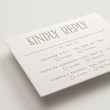 "title" - Letterpress Multi-Event RSVP Cards in Latte by JoAnn Jinks - Detail