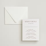 "chic" - Letterpress Multi-Event RSVP Cards in Burnt Sienna by Vanessa Doyle - Invitation with Envelope
