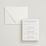 "Bouvardia" - Letterpress Multi-Event RSVP Cards in Graphite by Deynaaz Daraei - Invitation with Envelope