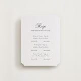 "Finely" - Letterpress Multi-Event RSVP Cards in Soft Black by Ani Somi - Front