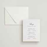 "Finely" - Letterpress Multi-Event RSVP Cards in Soft Black by Ani Somi - Invitation with Envelope