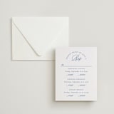 "Stately" - Letterpress Multi-Event RSVP Cards in Pacific Blue by Creo Study - Invitation with Envelope