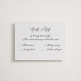 "palazzo" - Letterpress Multi-Event RSVP Cards in Soft Black by Benita Crandall - Front