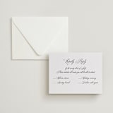 "palazzo" - Letterpress Multi-Event RSVP Cards in Soft Black by Benita Crandall - Invitation with Envelope