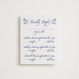 "Talavera" - Letterpress Multi-Event RSVP Cards in Lapis by Tamara Hilje - Front