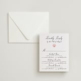 "Ocean Love" - Letterpress Multi-Event RSVP Cards in Paloma | Soft Black by Alston Foster - Invitation with Envelope