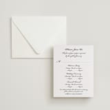 "Astor Elegance" - Letterpress Multi-Event RSVP Cards in Midnight by Clover and Lamb - Invitation with Envelope