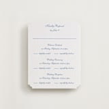 "Villa" - Letterpress Multi-Event RSVP Cards in Pacific Blue by Blustery August - Front