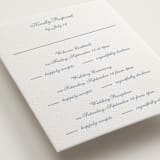 "Villa" - Letterpress Multi-Event RSVP Cards in Provincial Blue by Blustery August - Detail