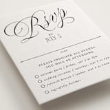 "Mirin" - Letterpress Multi-Event RSVP Cards in Soft Black by Kate Ahn - Detail