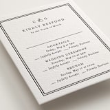 "Timeless Together" - Letterpress Multi-Event RSVP Cards in Soft Black by Carolyn MacLaren - Detail