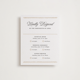 "Lake Como" - Letterpress Multi-Event RSVP Cards in Faux Gold by Kate Ahn - Front