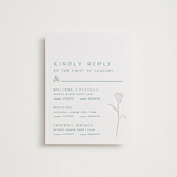 "Perennial" - Letterpress Multi-Event RSVP Cards in Cucumber by Amy Kross - Front