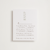 "la graine" - Letterpress Multi-Event RSVP Cards in Burnt Sienna by Alaina Cherup - Front