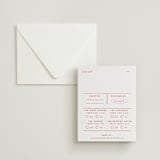 "Alaia" - Letterpress Multi-Event RSVP Cards in Verona Sunset by Blustery August - Invitation with Envelope