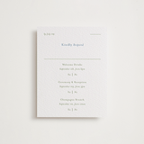 "Tuscany" - Letterpress Multi-Event RSVP Cards in Sky Blue by Blustery August - Front