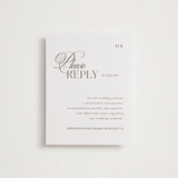 "Sibonie" - Letterpress Multi-Event RSVP Cards in Coffee by Melanie Kosuge - Front