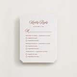 "Ritzy" - Letterpress Multi-Event RSVP Cards in Maraschino by Nicoletta Savod - Front