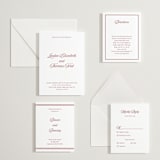 "Ritzy" - Letterpress Multi-Event RSVP Cards in Maraschino by Nicoletta Savod - Invitation Suite