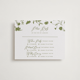 "Untied" - Letterpress Multi-Event RSVP Cards in Pistachio by Erin Hodges - Front