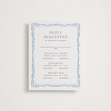 "Margot" - Letterpress Multi-Event RSVP Cards in Sky Blue by Erin L. Wilson - Front